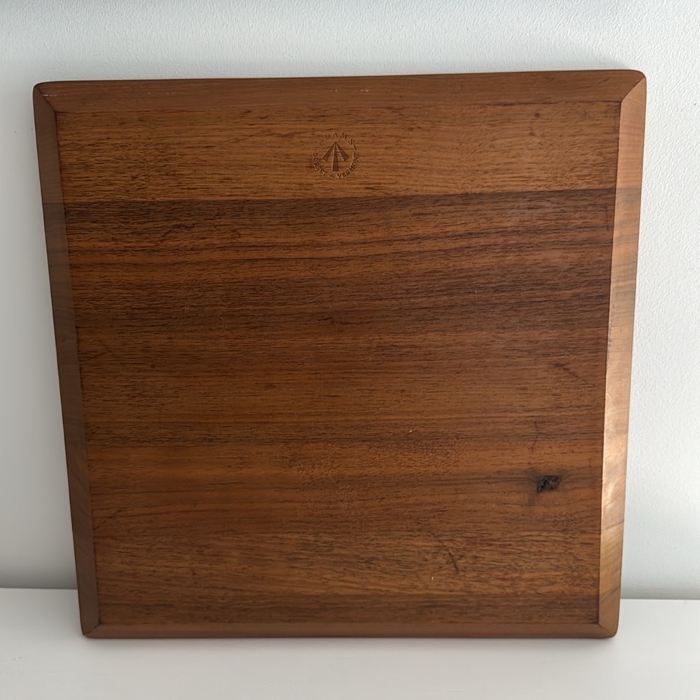 J K Adams Wooden Tray with Recessed Square Design - Picture 5 of 6